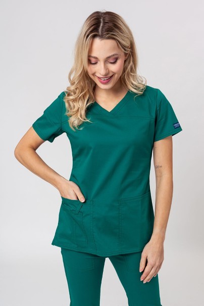 Komplet medyczny damski Cherokee Core Stretch (bluza Core, spodnie Mid Rise) zielony-2