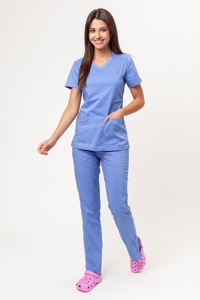 Bluza medyczna damska Cherokee Revolution Tech V-neck klasyczny błękit-6