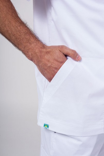 Bluza medyczna męska Sunrise Uniforms Active Flex biała-5