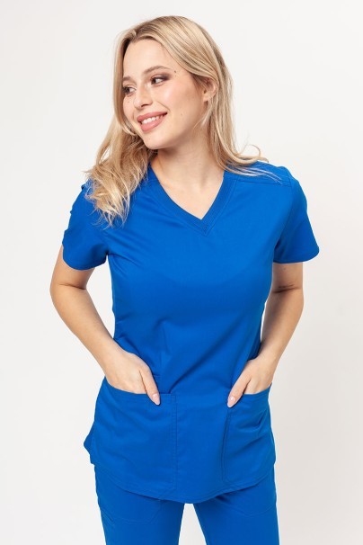 Komplet medyczny damski Cherokee Revolution Tech (bluza V-neck, spodnie Mid Rise) królewskie granat-2