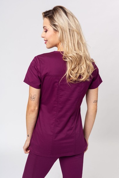 Bluza medyczna damska Cherokee Core Stretch Top wiśniowa-2