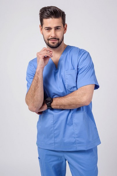Komplet medyczny męski Sunrise Uniforms Active Men (bluza Flex, spodnie Flow jogger) klasyczny błękit-3