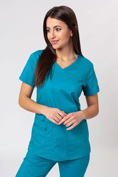 Komplet medyczny damski Cherokee Core Stretch (bluza Core, spodnie Mid Rise) morski błękit-2