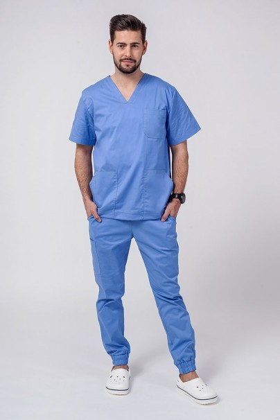 Bluza medyczna męska Sunrise Uniforms Active Flex klasyczny błękit-3