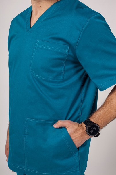 Bluza medyczna męska Sunrise Uniforms Active Flex karaibski błękit-4