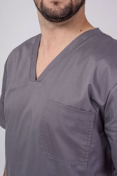 Bluza medyczna męska Sunrise Uniforms Active Flex szara-4
