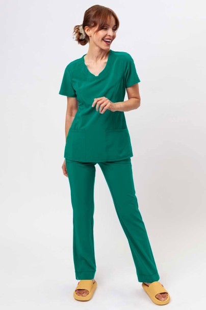Bluza medyczna damska Cherokee Infinity Round Neck zielona-2
