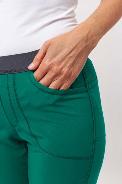 Spodnie medyczne damskie Cherokee Infinity Slim Pull-on zielone-3