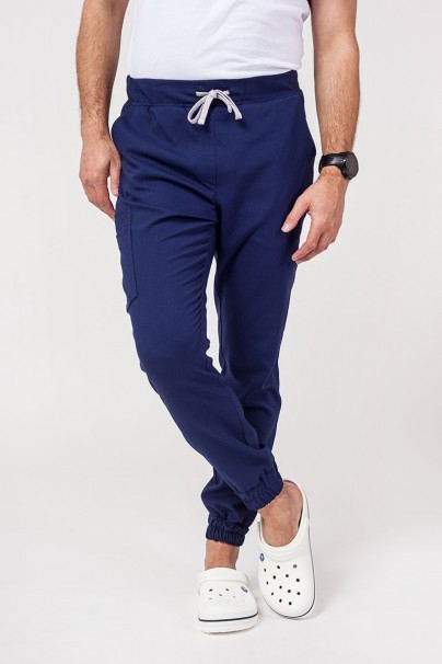 Spodnie medyczne męskie Sunrise Uniforms Premium Select jogger ciemny granat-2