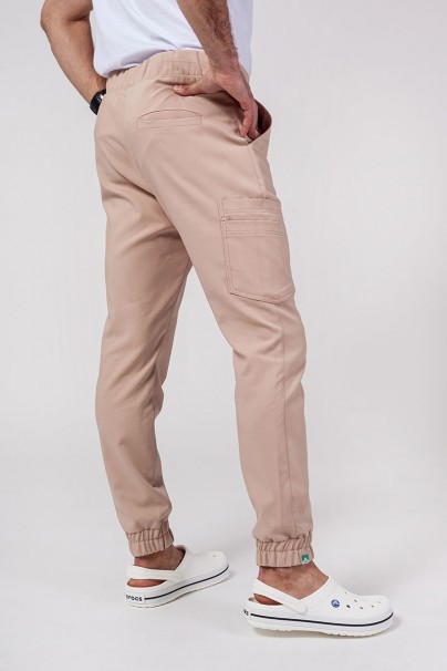 Spodnie medyczne męskie Sunrise Uniforms Premium Select jogger beżowe-2