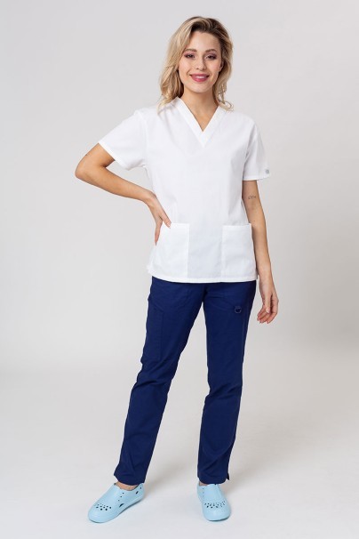 Bluza medyczna damska Dickies EDS Signature V-neck Top biała-5