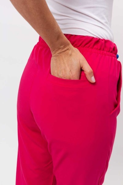 Spodnie medyczne damskie Sunrise Uniforms Premium Pride malinowe-3