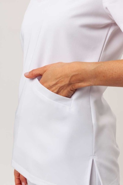 Bluza medyczna damska Sunrise Uniforms Premium Aura biała-5