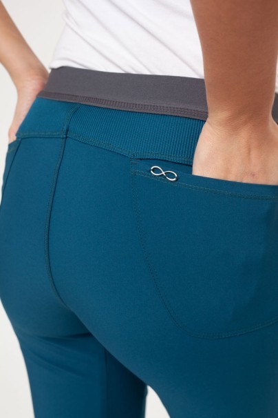 Spodnie medyczne damskie Cherokee Infinity Slim Pull-on karaibski błękit-3