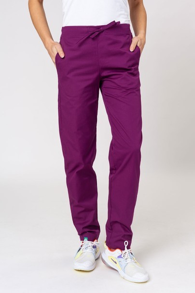 Komplet medyczny damski Sunrise Uniforms Basic Classic (bluza Light, spodnie Regular) oberżynowy-7