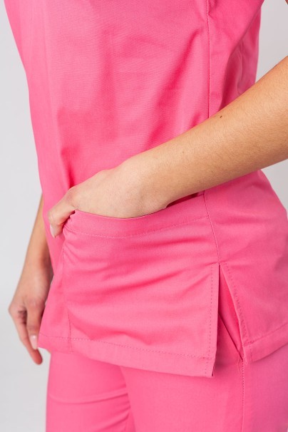 Komplet medyczny damski Sunrise Uniforms Basic Classic (bluza Light, spodnie Regular) różowy-5