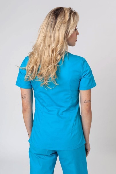 Bluza medyczna damska Sunrise Uniforms Basic Light turkusowa-2