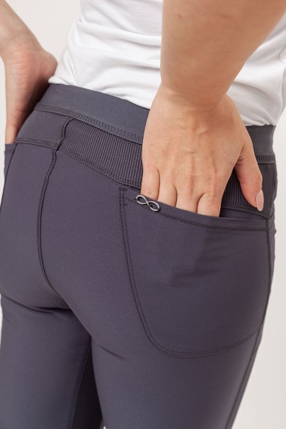 Spodnie medyczne damskie Cherokee Infinity Slim Pull-on szare-5