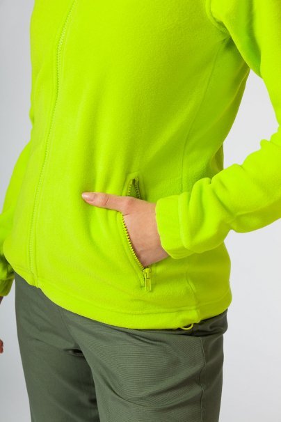 Bluza polarowa damska Malfini Fleece Jacket limonkowa-3