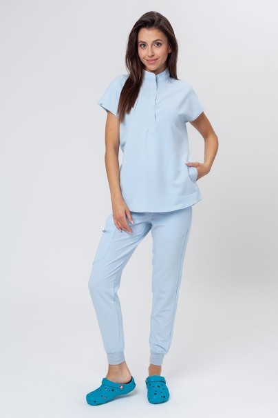 Bluza medyczna damska Uniforms World 518GTK™ Avant błękitna (magnetyczne klipsy)-6