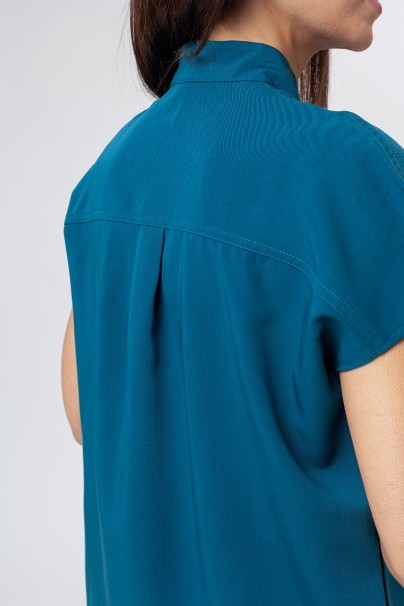 Bluza medyczna damska Uniforms World 518GTK™ Avant karaibski błękit (magnetyczne klipsy)-5
