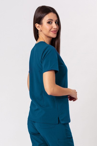 Bluza medyczna damska Maevn Momentum Double V-neck karaibski błękit-1