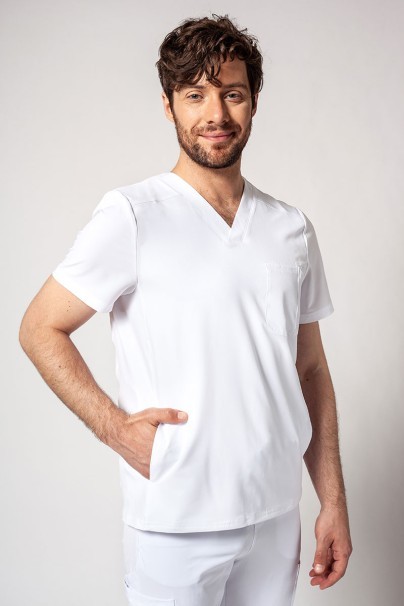 Komplet medyczny męski Adar Cargo biały (z bluzą Modern)-2