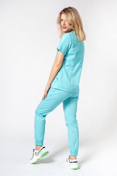 Bluza medyczna damska Sunrise Uniforms Active Bloom aqua-5