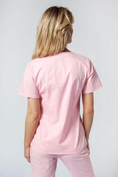 Bluza medyczna damska Sunrise Uniforms Active Bloom różowa-2