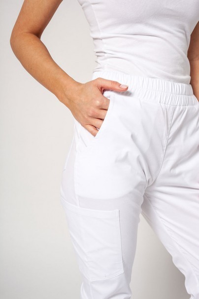 Spodnie medyczne damskie Sunrise Uniforms Active Air jogger białe-2