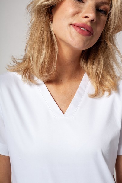 Bluza medyczna damska Sunrise Uniforms Active Bloom biała-2