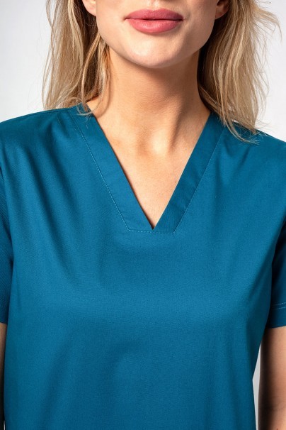Bluza medyczna damska Sunrise Uniforms Active Bloom karaibski błękit-2