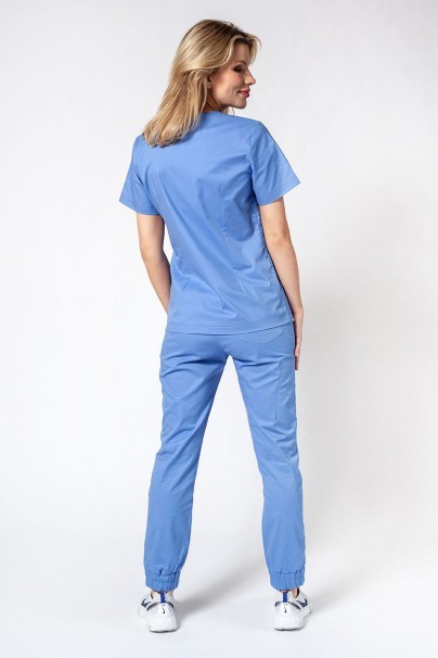 Bluza medyczna damska Sunrise Uniforms Active Bloom klasyczny błekit-5