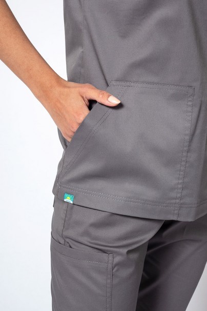 Bluza medyczna damska Sunrise Uniforms Active Bloom szary-3
