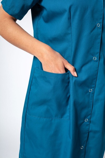 Fartuch medyczny damski Sunrise Uniforms z krótkim rękawem karaibski błękit-3