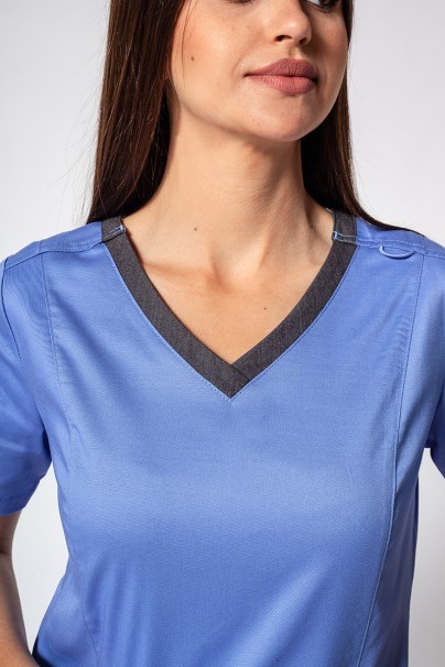 Bluza medyczna damska Maevn Matrix Contrast klasyczny błękit-2