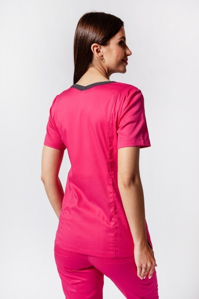Bluza medyczna damska Maevn Matrix Contrast różowa-1