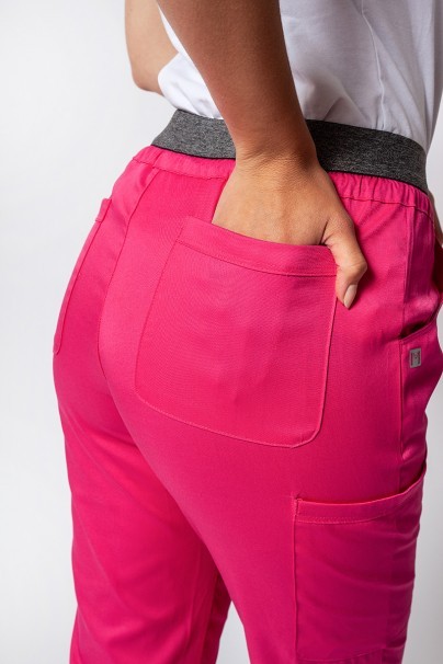 Spodnie medyczne damskie Maevn Matrix semi-jogger różowe-4