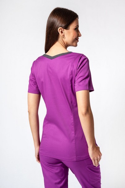 Bluza medyczna damska Maevn Matrix Contrast fioletowa-1