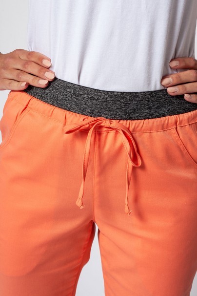 Spodnie medyczne damskie Maevn Matrix Contrast semi-jogger koralowe-2