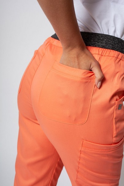 Spodnie medyczne damskie Maevn Matrix Contrast semi-jogger koralowe-4