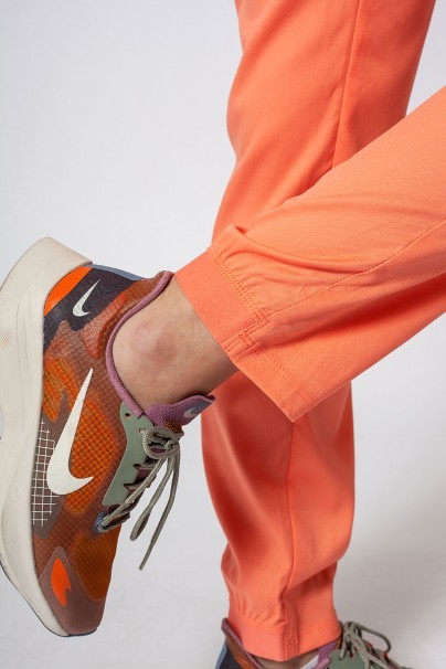 Spodnie medyczne damskie Maevn Matrix Contrast semi-jogger koralowe-5