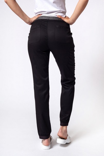 Spodnie medyczne damskie Maevn Matrix Contrast semi-jogger czarne-2