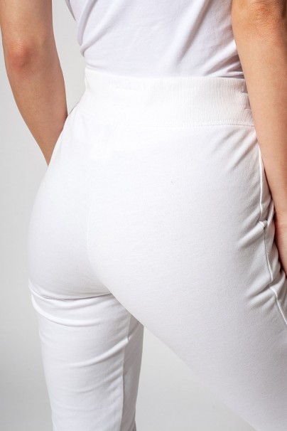 Spodnie damskie dresowe Malfini Rest białe-5