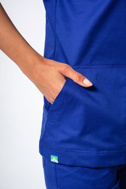 Bluza medyczna damska Sunrise Uniforms Active Bloom granatowa-3