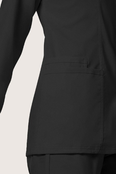 Bluza medyczna damska rozpinana Cherokee Revolution Snap czarna-5