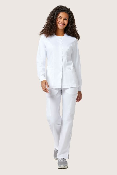 Bluza medyczna damska rozpinana Cherokee Revolution Snap biała-4