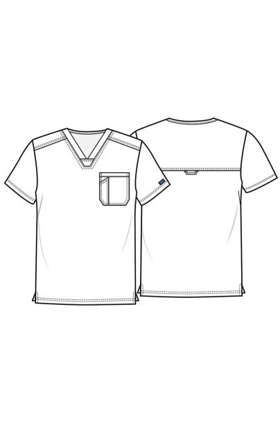 Bluza medyczna męska Cherokee Revolution Men Tuckable V-Neck klasyczny błękit-3