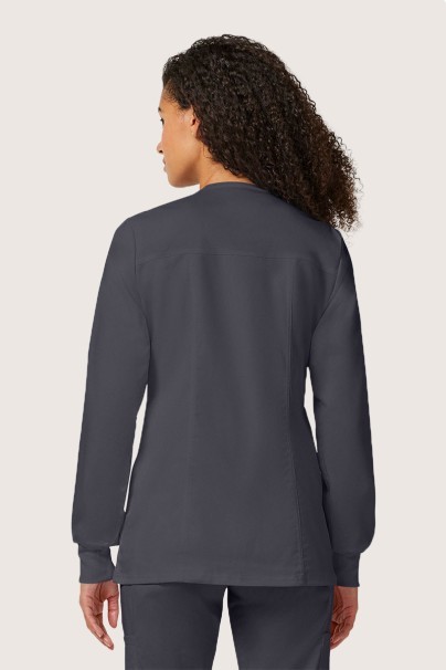 Bluza medyczna damska rozpinana Cherokee Revolution Snap szara-2