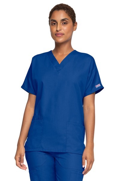 Komplet medyczny damski Cherokee Originals (bluza V-neck, spodnie N.Rise) granatowy-2